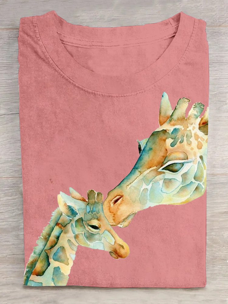 Lässig Hirsch Baumwolle T-Shirt