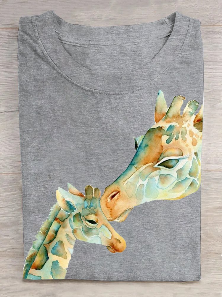 Lässig Hirsch Baumwolle T-Shirt