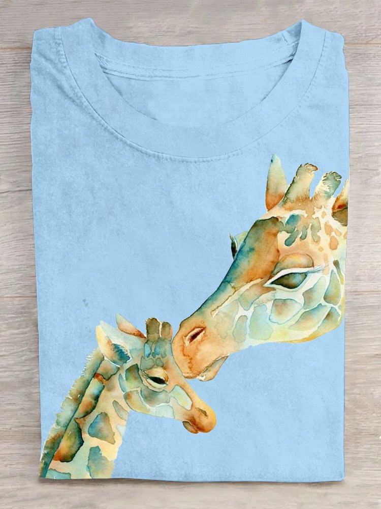 Lässig Hirsch Baumwolle T-Shirt