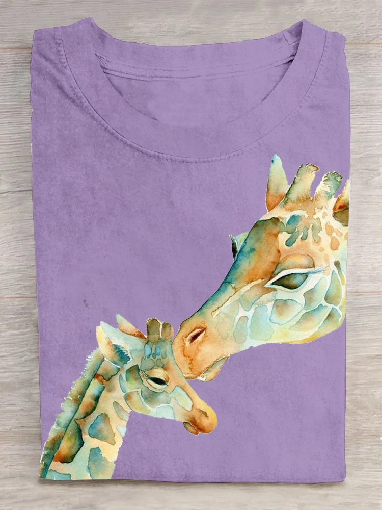 Lässig Hirsch Baumwolle T-Shirt