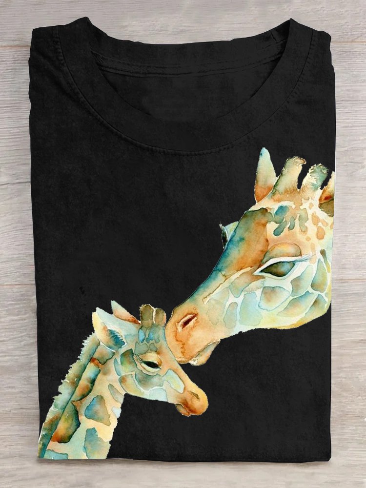 Lässig Hirsch Baumwolle T-Shirt