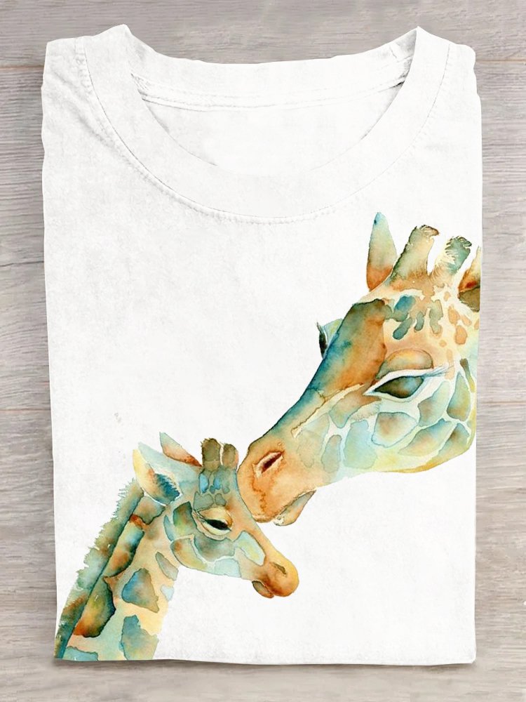 Lässig Hirsch Baumwolle T-Shirt