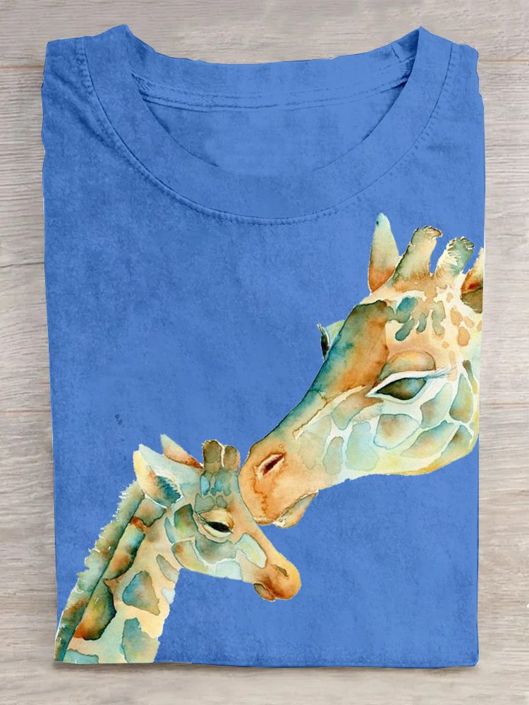 Lässig Hirsch Baumwolle T-Shirt