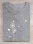Löwenzahn Lässig Weit Rundhals T-Shirt