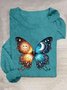 Schmetterling Lässig T-Shirt