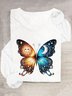 Schmetterling Lässig T-Shirt
